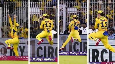 Hop, skip and jump! CSK's Dewald Brevis plucks a stunner in three attempts